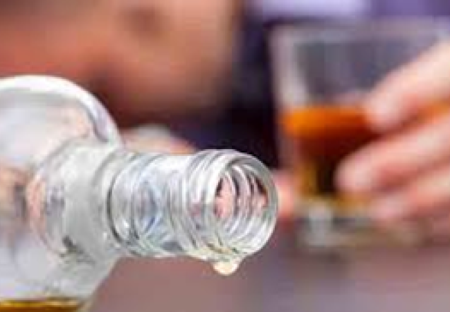empty bottle of alcohol